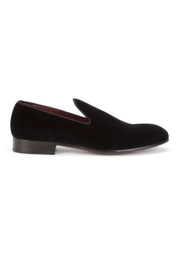 Dolce & Gabbana Slipper aus Leder - Schwarz