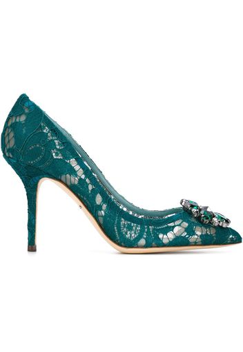 Dolce & Gabbana Verzierte Spitzenpumps - Grün