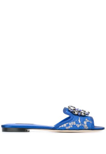 Dolce & Gabbana 'Bianca' Pantoletten - Blau