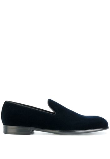 Dolce & Gabbana 'Milan' Samt-Slipper - Blau