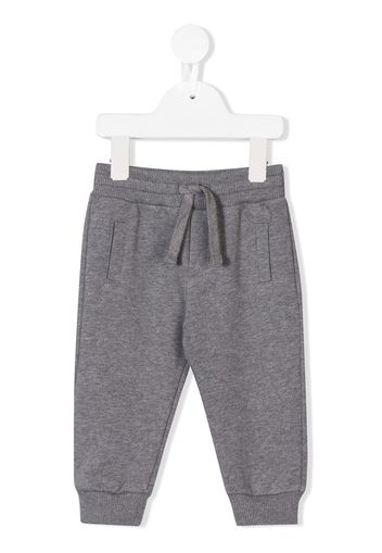 Dolce & Gabbana Kids Jogginghose mit Logo-Schild - Grau