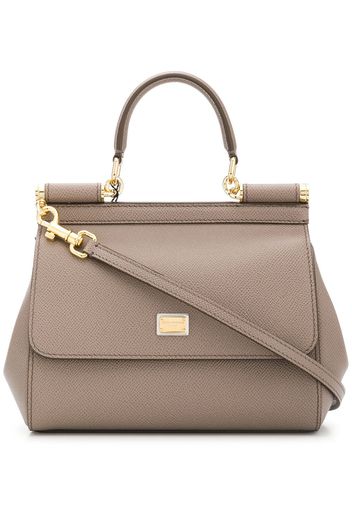 Dolce & Gabbana Kleine 'Sicily' Handtasche - Grau