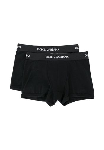 Dolce & Gabbana Kids Set aus zwei Boxershorts - Schwarz