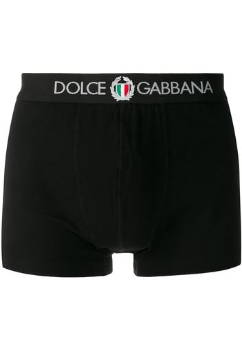 Dolce & Gabbana Shorts mit Logo-Stickerei - Schwarz