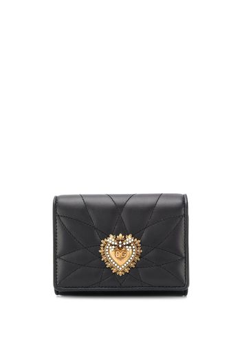 Dolce & Gabbana Portemonnaie mit Herz-Print - Schwarz