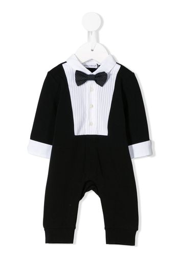 Dolce & Gabbana Kids Strampelanzug im Smoking-Design - Schwarz