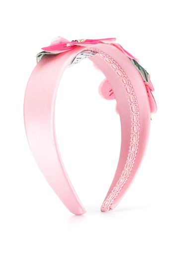 Dolce & Gabbana Kids Verziertes Stirnband - Rosa