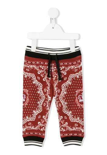 Dolce & Gabbana Kids Jogginghose mit Bandana-Print - Rot