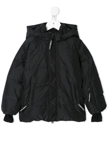 Dolce & Gabbana Kids Gefütterte Shell-Jacke - N0000 BLACK