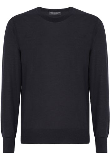 Dolce & Gabbana crew-neck cashmere jumper - Blau