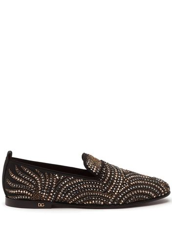 Dolce & Gabbana Verzierte Slipper - Schwarz