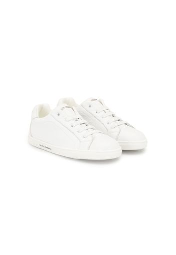 Dolce & Gabbana Kids Sneakers mit Logo-Print - Weiß