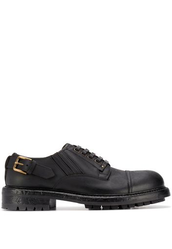 Dolce & Gabbana Derby-Schuhe mit Schnalle - Schwarz