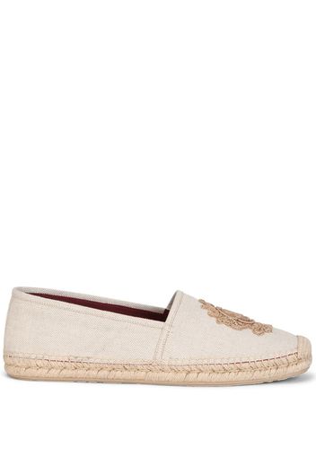 Dolce & Gabbana Espadrilles mit aufgesticktem Monogramm - Nude