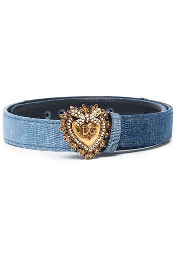 Dolce & Gabbana Devotion Jeansgürtel - Blau