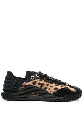 Dolce & Gabbana Sneakers mit Leopardenmuster - Braun