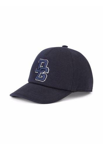 Dolce & Gabbana Kids Baseballkappe mit Logo-Stickerei - Blau