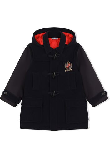 Dolce & Gabbana Kids Dufflecoat mit Kapuze - Blau