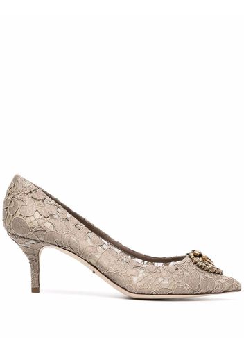 Dolce & Gabbana Heart Pumps - Nude