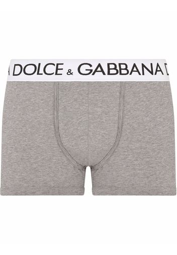 Dolce & Gabbana Slip mit Logo-Bund - Grau