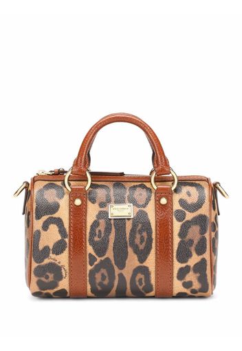 Dolce & Gabbana Shopper mit Leoparden-Print - Braun