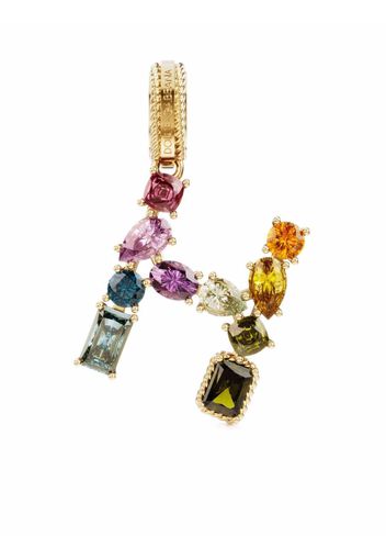 Dolce & Gabbana 18kt Rainbow Alphabet H Gelbgoldanhänger