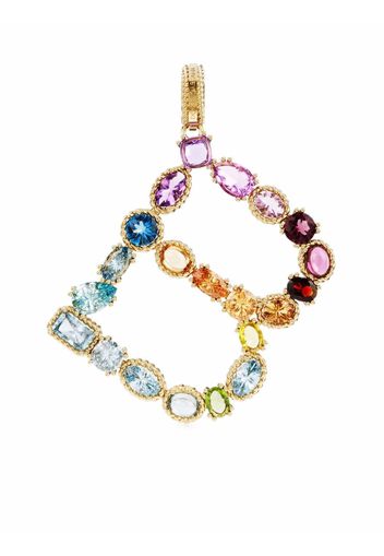 Dolce & Gabbana 18kt Rainbow Alphabet B Gelbgoldanhänger