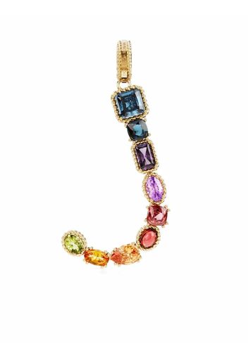 Dolce & Gabbana 18kt Rainbow Alphabet J Gelbgoldanhänger