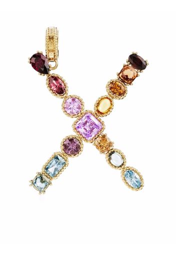 Dolce & Gabbana Rainbow Alphabet X 18kt Gelbgoldanhänger