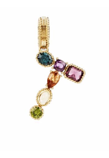 Dolce & Gabbana 18kt Rainbow Alphabet T Gelbgoldanhänger