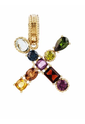 Dolce & Gabbana Rainbow Alphabet X 18kt Gelbgoldanhänger