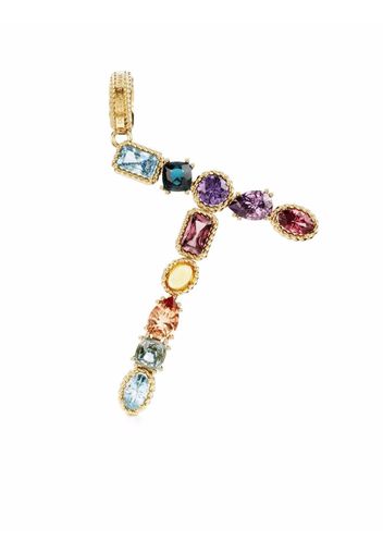 Dolce & Gabbana 18kt Rainbow Alphabet T Gelbgoldanhänger