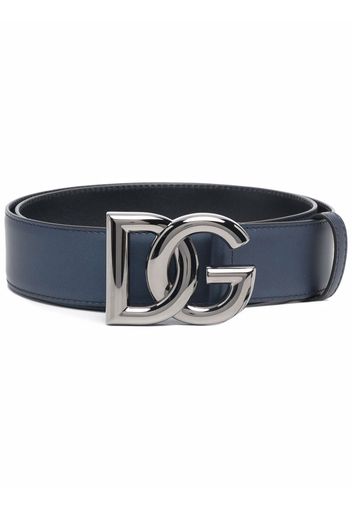 Dolce & Gabbana DG logo buckle belt - Blau