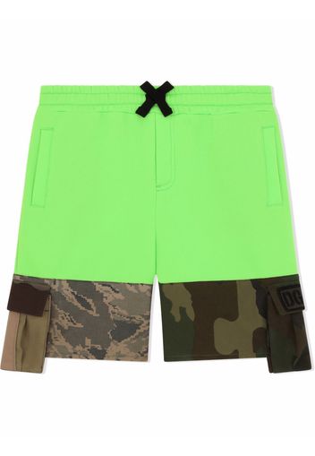 Dolce & Gabbana Kids Shorts mit Camouflage-Print - Mehrfarbig
