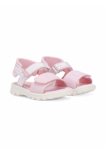 Dolce & Gabbana Kids Sandalen mit Klettverschluss - Rosa