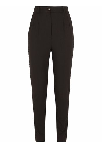 Dolce & Gabbana Hose mit Kristallen - Schwarz