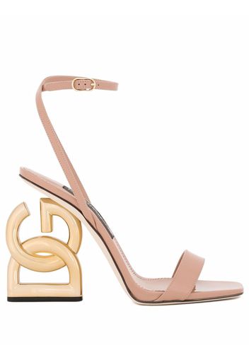 Dolce & Gabbana Sandalen mit G-Absatz - Nude