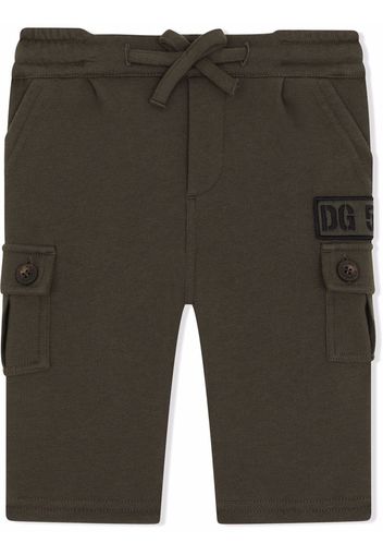 Dolce & Gabbana Kids Hose mit Kordelzug - Grün