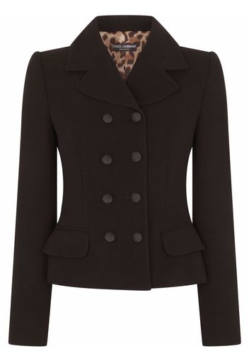 Dolce & Gabbana notched-collar double-breasted blazer - Schwarz