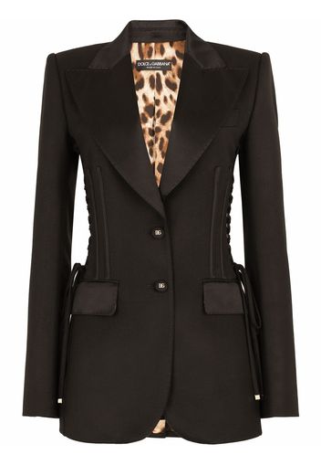 Dolce & Gabbana Einreihiger Blazer - Schwarz