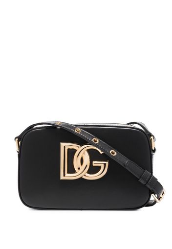 Dolce & Gabbana Umhängetasche mit Logo-Schild - Schwarz