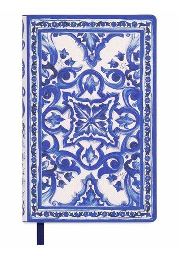 Dolce & Gabbana patterned notebook - Blau