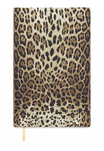 Dolce & Gabbana leopard-print notebook - Gelb