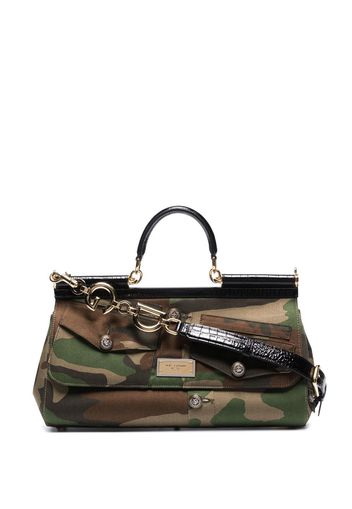 Dolce & Gabbana Sicily camouflage-print tote bag - Grün