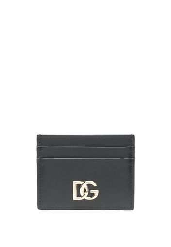 Dolce & Gabbana logo-plaque card holder - Schwarz