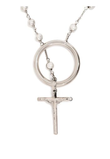 Dolce & Gabbana chain-link cross necklace - Silber