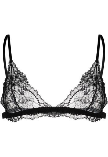 Dolce & Gabbana floral lace bra - Schwarz