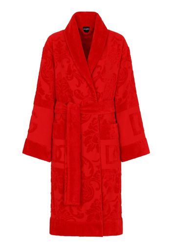 Dolce & Gabbana long sleeve bath robe - Rot