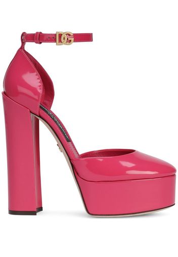 Dolce & Gabbana Mules mit Plateau - Rosa