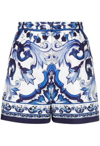 Dolce & Gabbana Majolica-print shorts - Blau